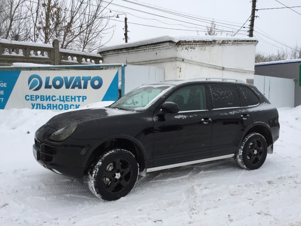 Porsche Cayenne S (Порше Кайенн S)  гбо пропан 4-го поколения LOVATO (Италия)  баллон 42 литра.